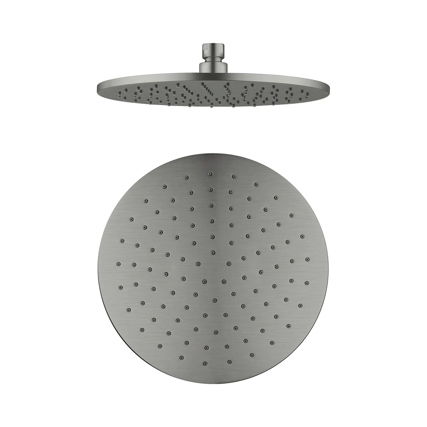 250mm Round Shower Head Gun Metal