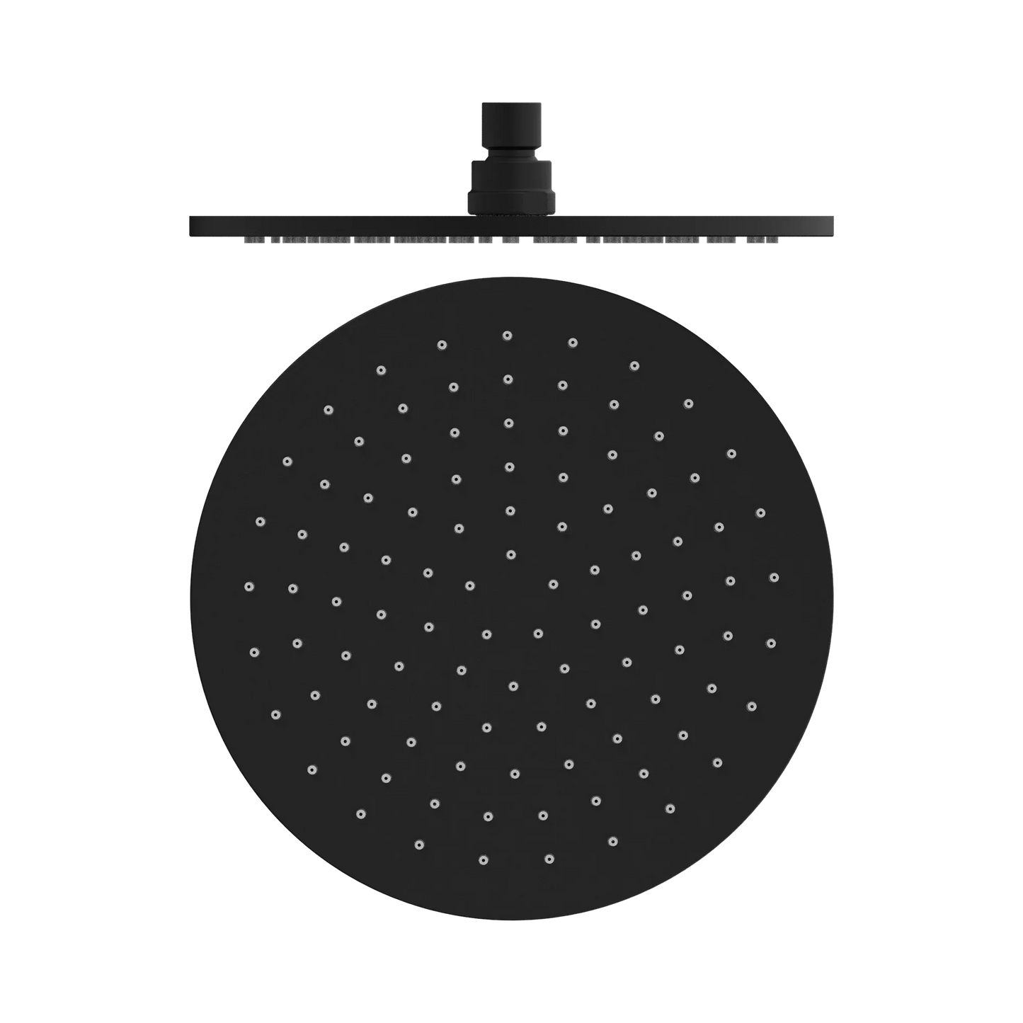250mm Round Shower Head Matte Black