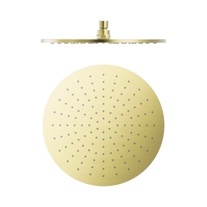 Nero 300mm Round Shower Head Brushed Gold