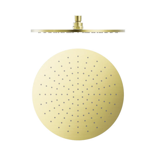 Nero 300mm Round Shower Head Brushed Gold