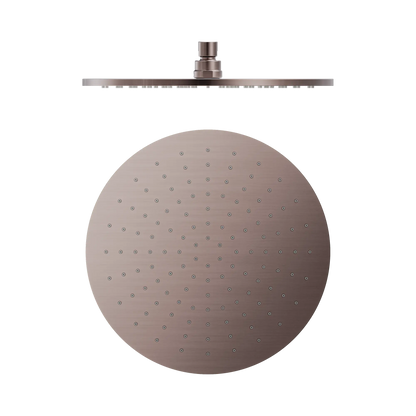 300mm Round Shower Head Brushed Bronze