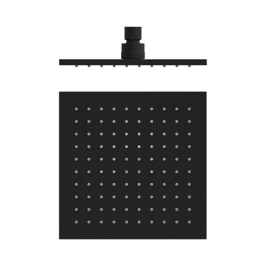 200mm Square Shower Head Matte Black