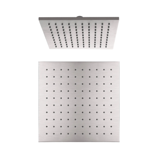 250mm Square Shower Head Brushed Nickel