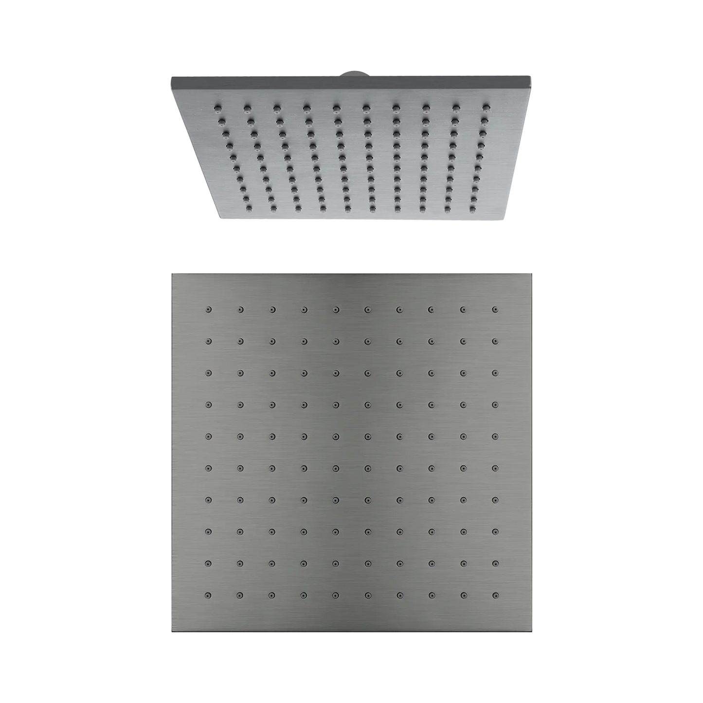 250mm Square Shower Head Gun Metal