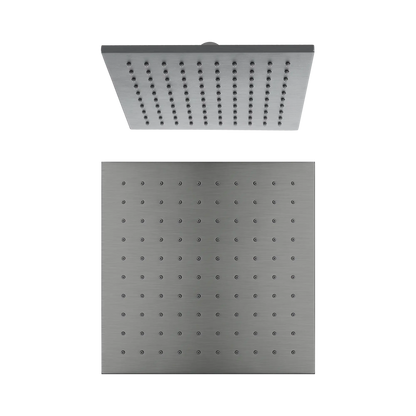 250mm Square Shower Head Gun Metal