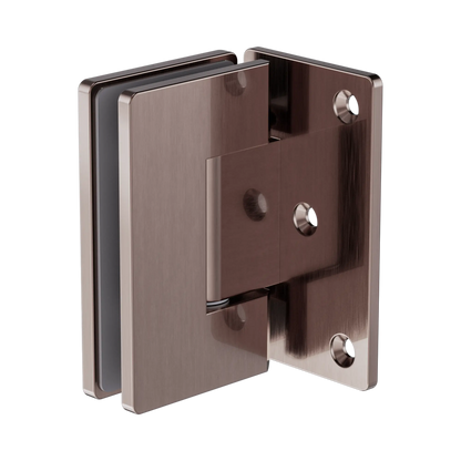 90 Degree Glass To Wall Shower Hinge 10mm Glass Brushed Bronze