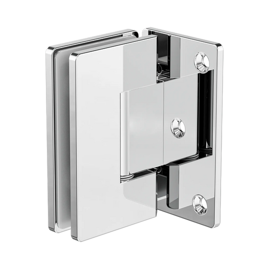 90 Degree Glass To Wall Shower Hinge 10mm Glass Chrome