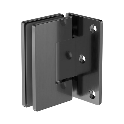 90 Degree Glass To Wall Shower Hinge 10mm Glass Gun Metal