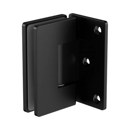 90 Degree Glass To Wall Shower Hinge 10mm Glass Matte Black