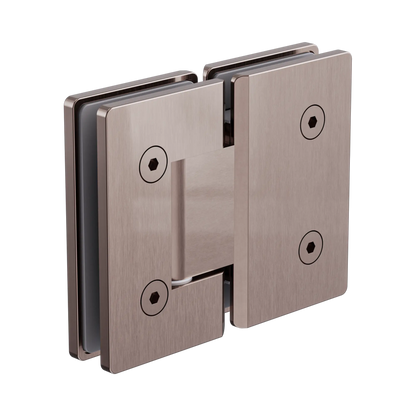 180 Degree Glass To Glass Shower Hinge 10mm Glass Brushed Bronze