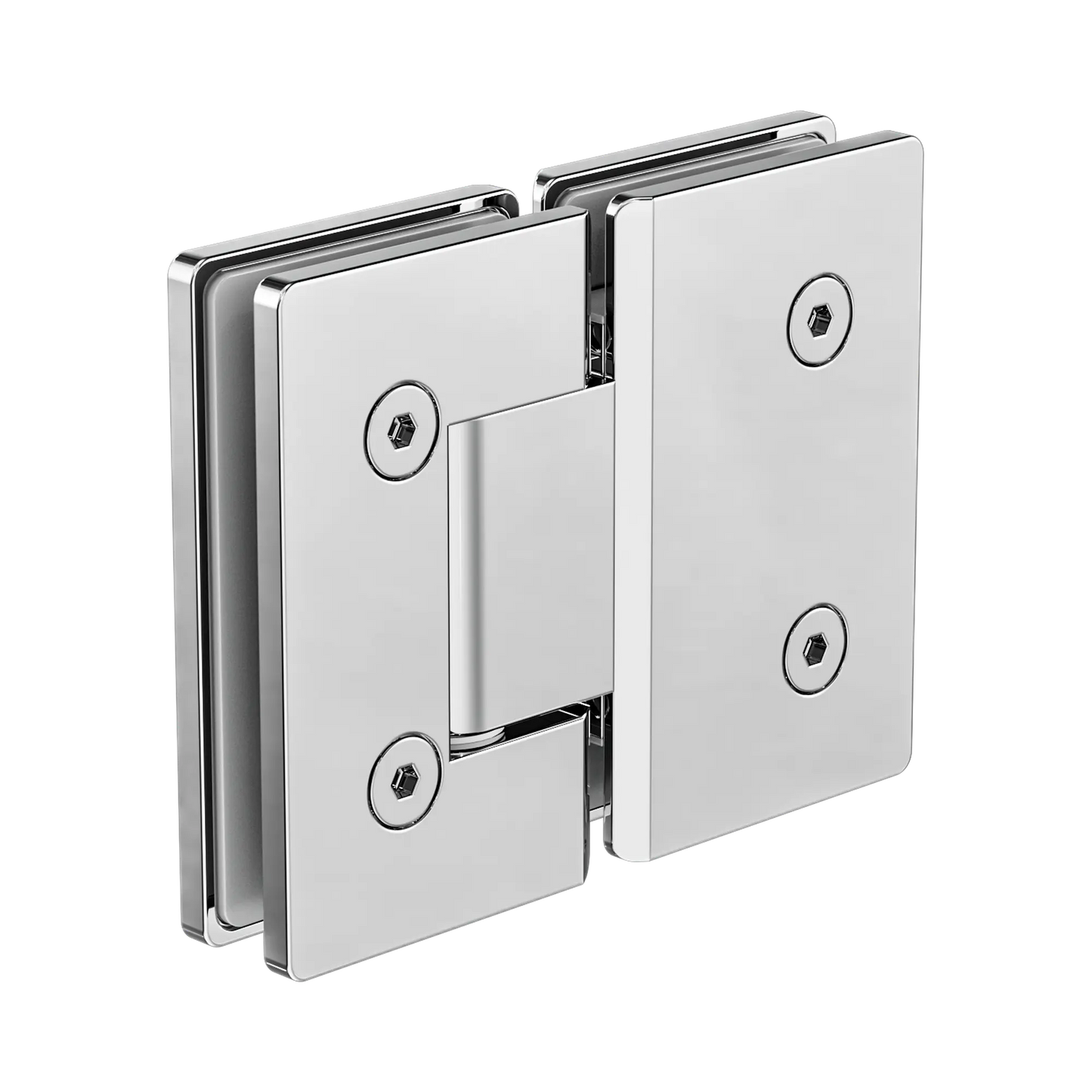180 Degree Glass To Glass Shower Hinge 10mm Glass Chrome
