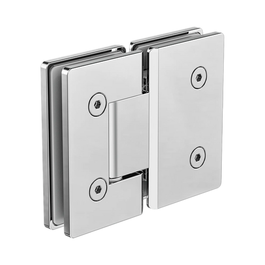 180 Degree Glass To Glass Shower Hinge 10mm Glass Chrome