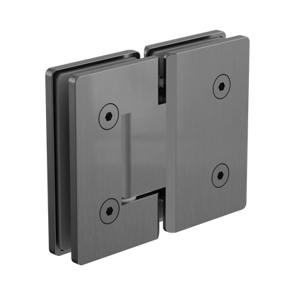 180 Degree Glass To Glass Shower Hinge 10mm Glass Gun Metal
