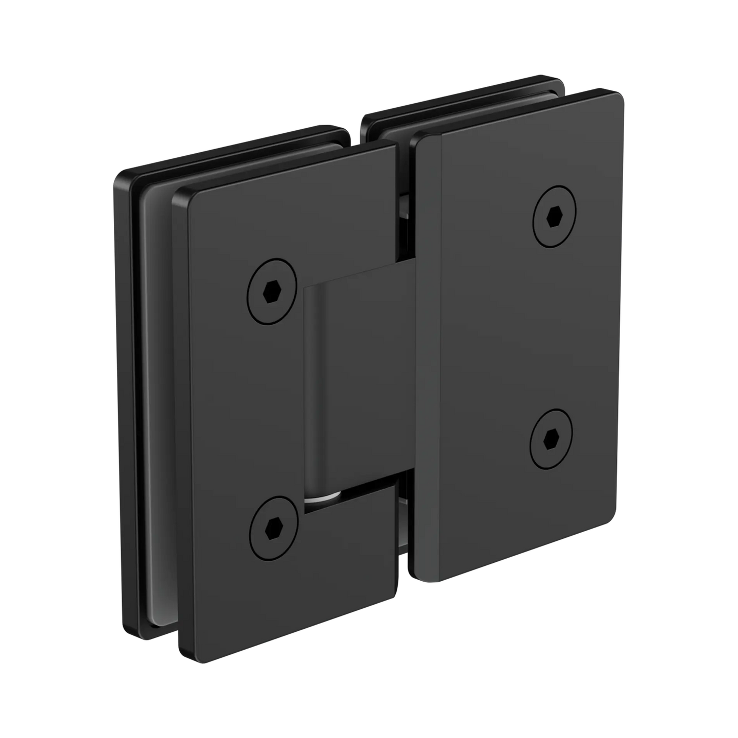 180 Degree Glass To Glass Shower Hinge 10mm Glass Matte Black