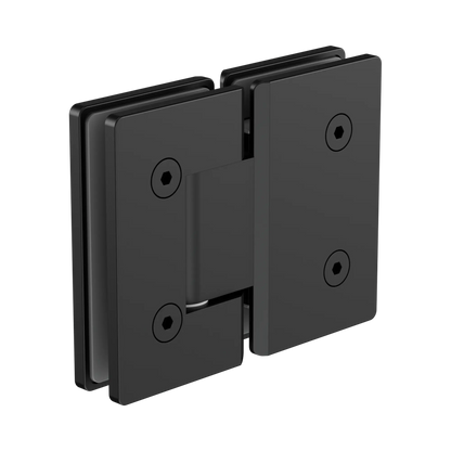 180 Degree Glass To Glass Shower Hinge 10mm Glass Matte Black