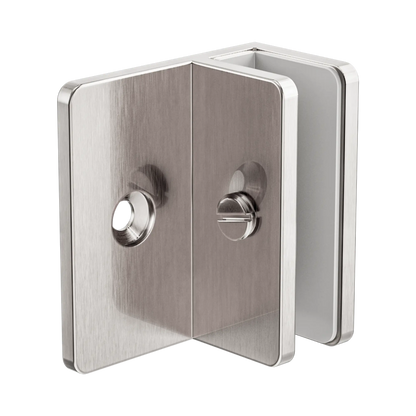 Shower F Bracket 10mm Glass Brushed Nickel
