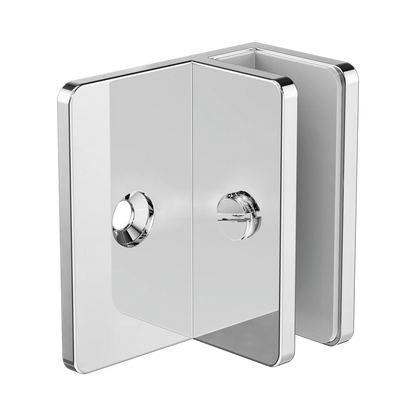 Shower F Bracket 10mm Glass Chrome