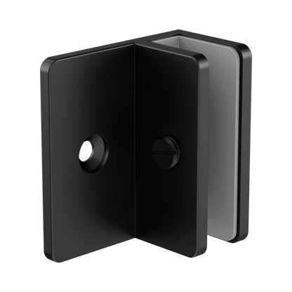 Shower F Bracket 10mm Glass Matte Black