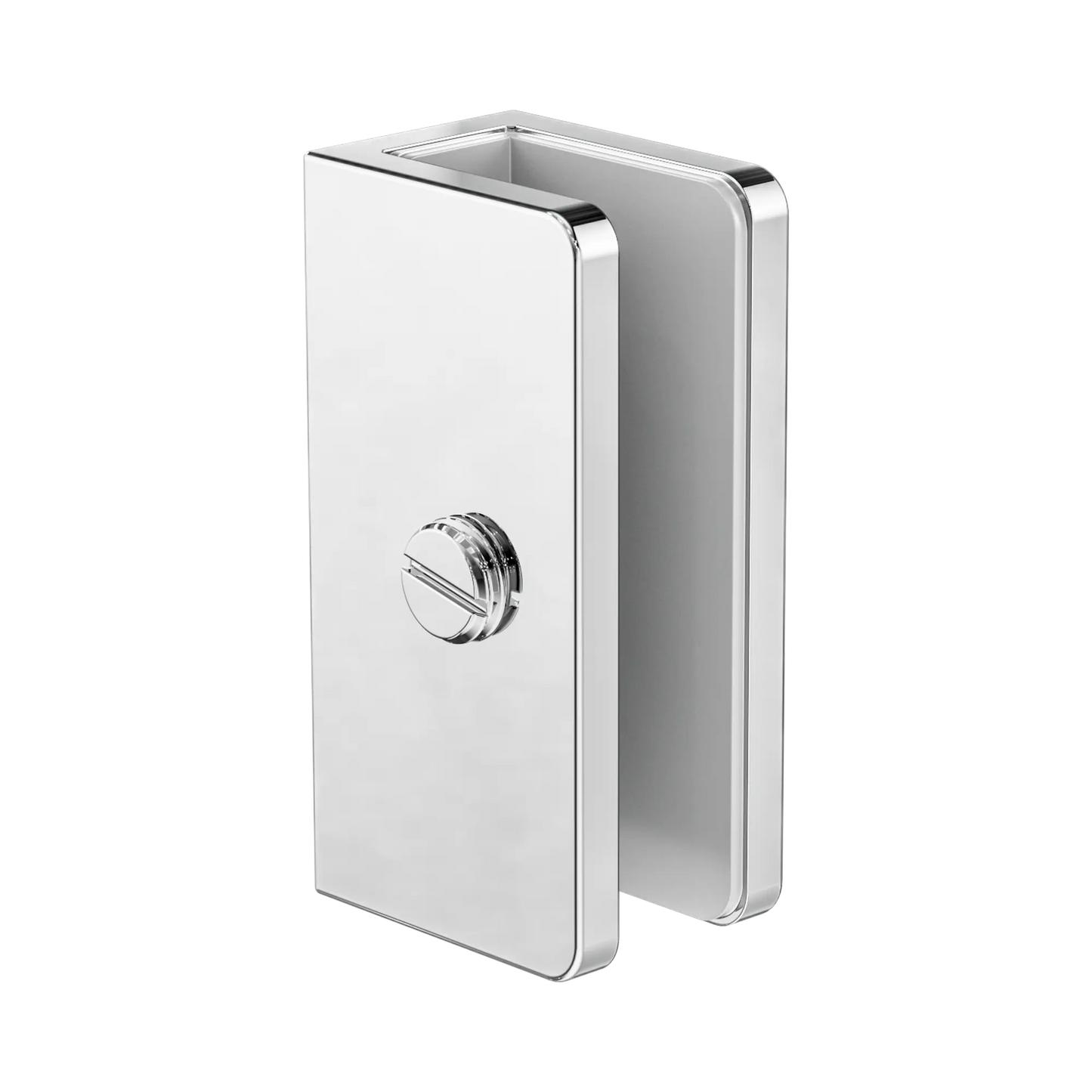 Shower U Bracket 10mm Glass Chrome