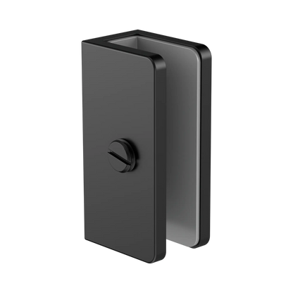 Shower U Bracket 10mm Glass Matte Black