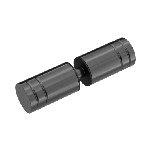 Round Shower Knob Gun Metal