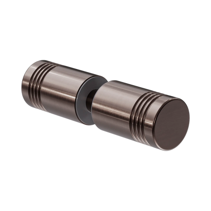 Round Shower Knob Brushed Bronze