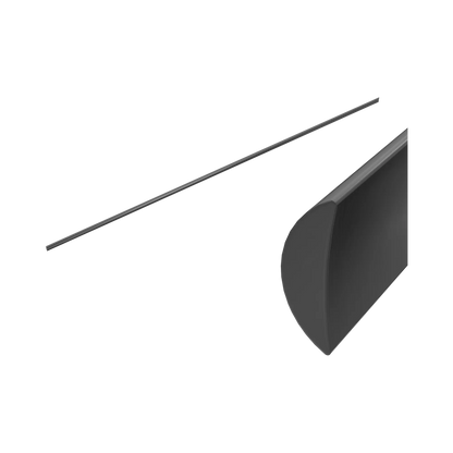 Half Round Water Seal Rail 750mm Gun Metal