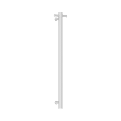 Heated Vertical Towel Rail Matte White