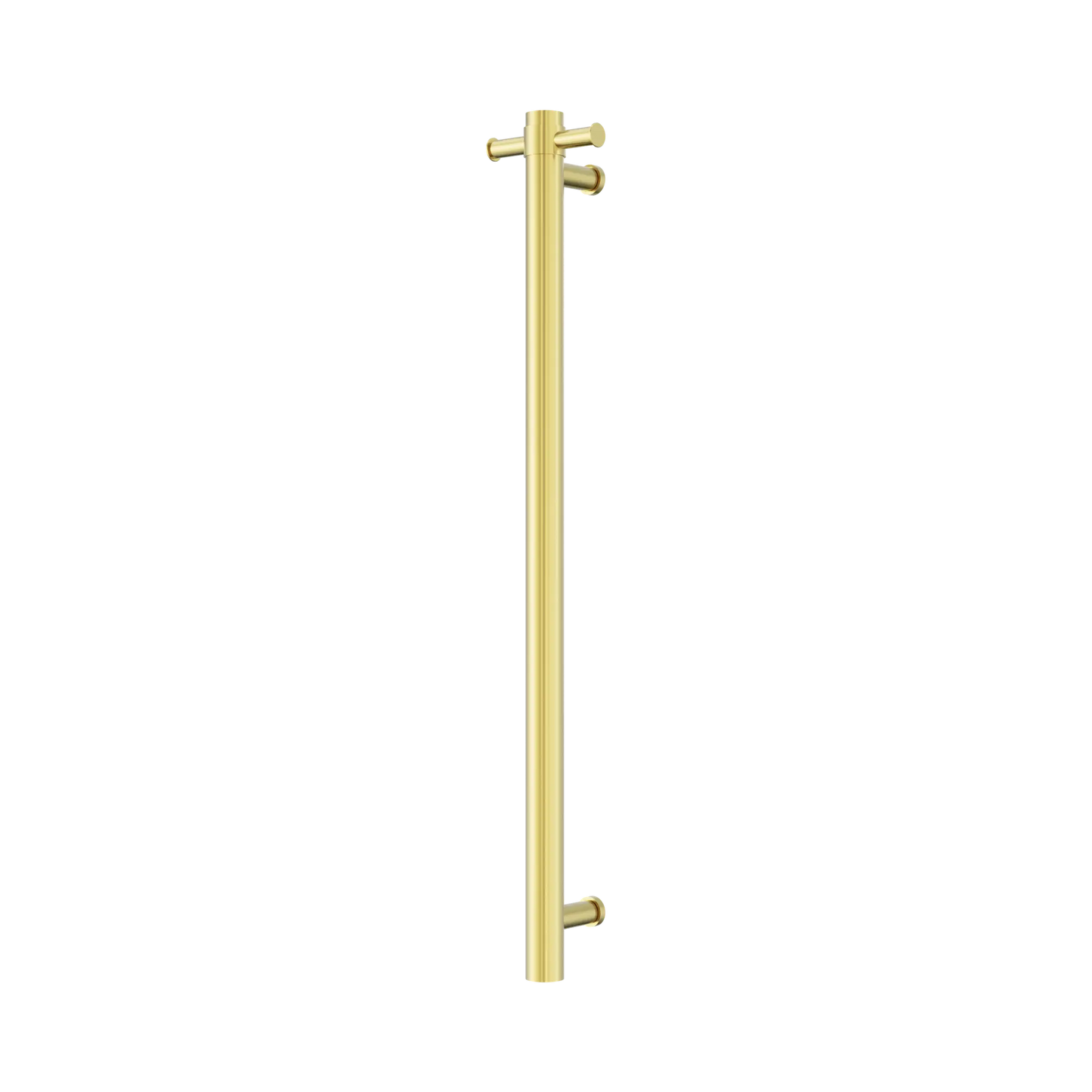 Mecca 240V Single Vertical Heated Towel Rail Brushed Gold