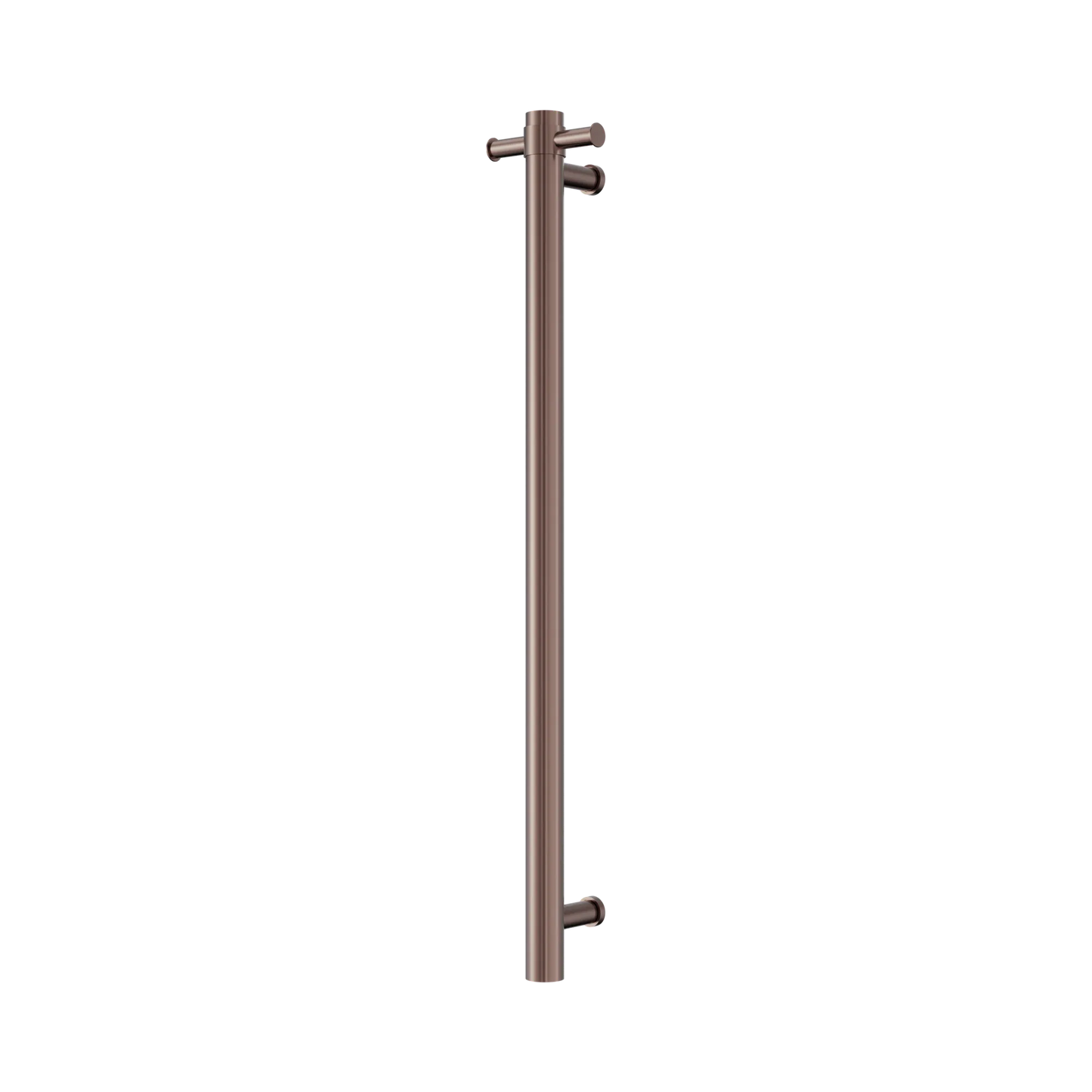 Nero Mecca 240V Single Vertical Heated Towel Rail Brushed Bronze