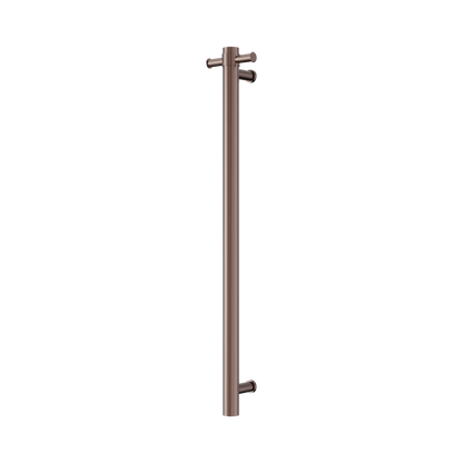 Nero Mecca 240V Single Vertical Heated Towel Rail Brushed Bronze