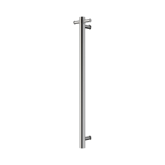 Mecca 240V Single Vertical Heated Towel Rail Chrome