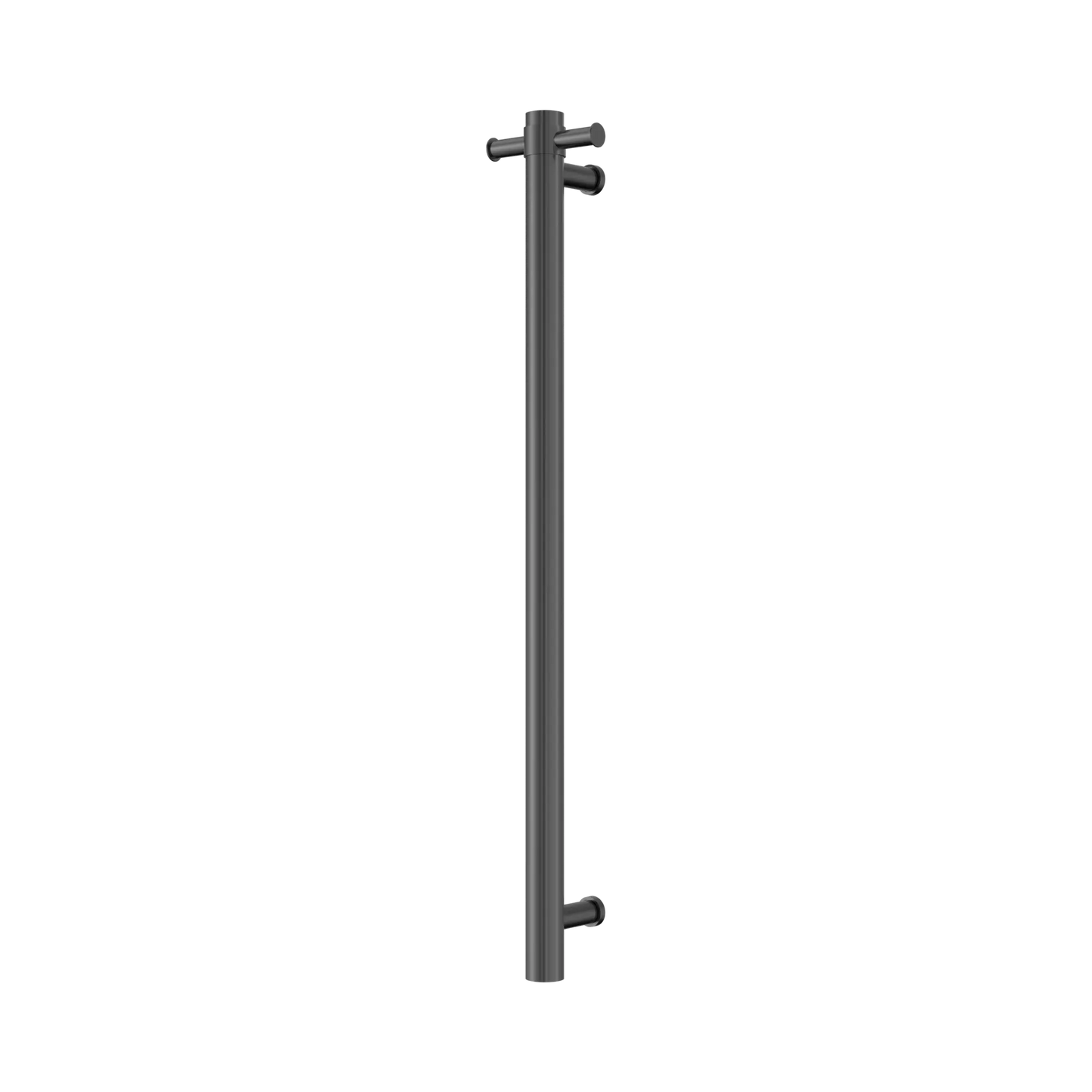 Mecca 240V Single Vertical Heated Towel Rail Gun Metal