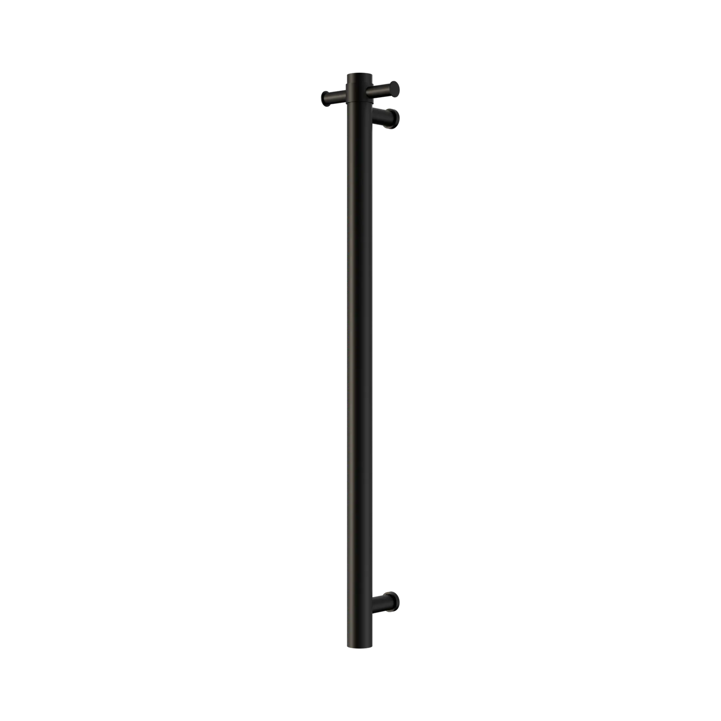 Mecca 240V Single Vertical Heated Towel Rail Matte Black