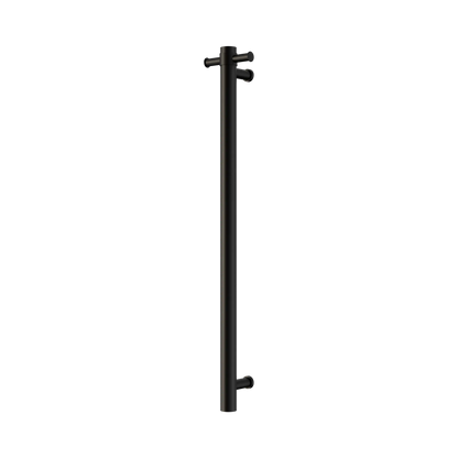 Mecca 240V Single Vertical Heated Towel Rail Matte Black