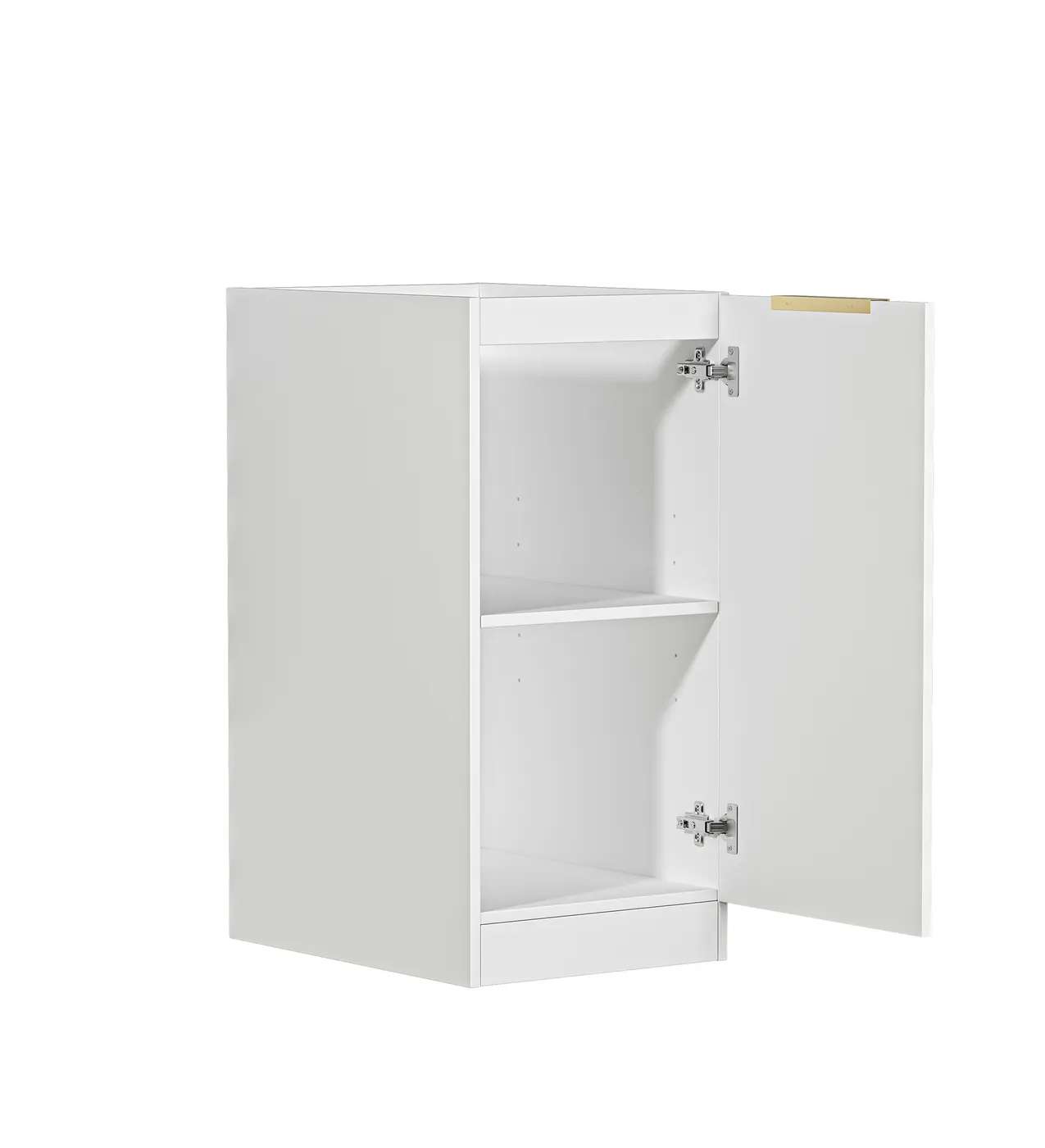 Noosa Laundry 415 Fluted White Base Cabinet