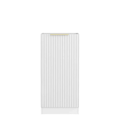 Noosa Laundry 415 Fluted White Base Cabinet