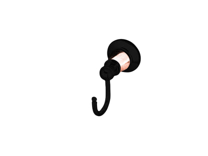Noosa Robe Hook   - Matte Black and Rose Gold