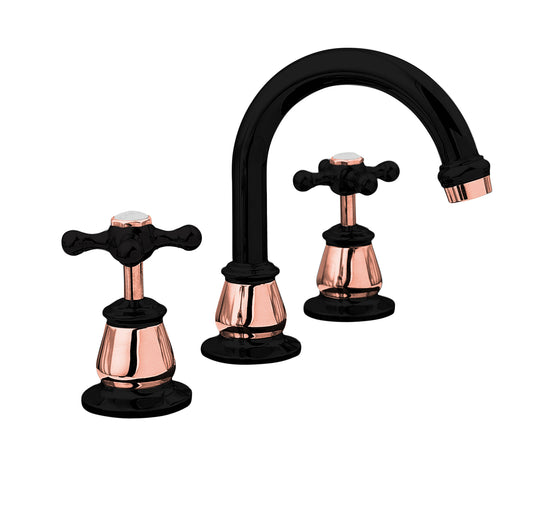 NOOSA Basin Set - Matte Black and Rose Gold