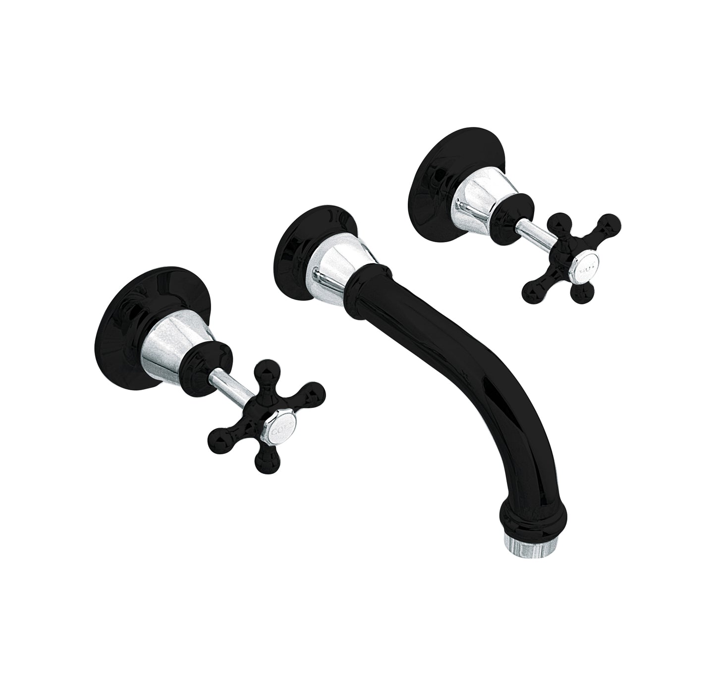 NOOSA Bath Set  - Matte Black and Chrome