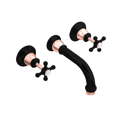 NOOSA Bath Set  - Matte Black and Rose Gold