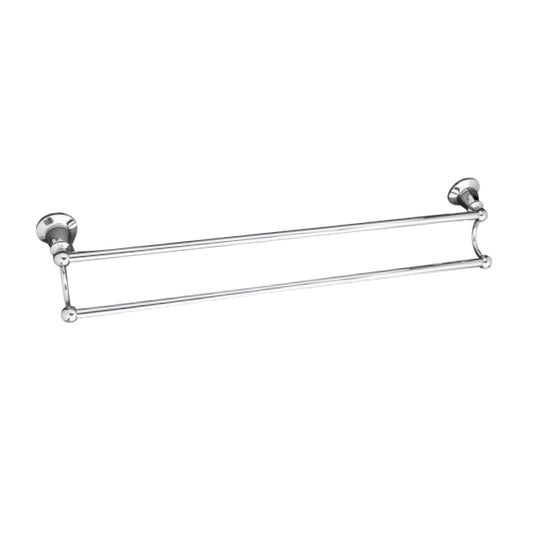 Noosa Double Towel Rail   - Matte Black and Rose Gold