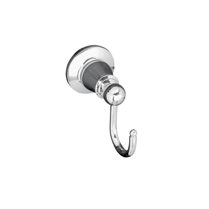 Noosa Robe Hook   - Matte Black and Chrome