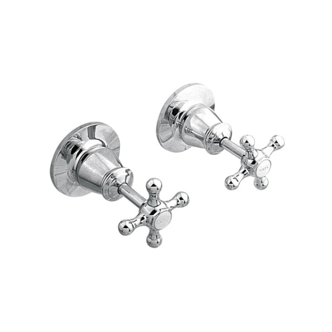 NOOSA Wall Top Assembly pair  - Chrome