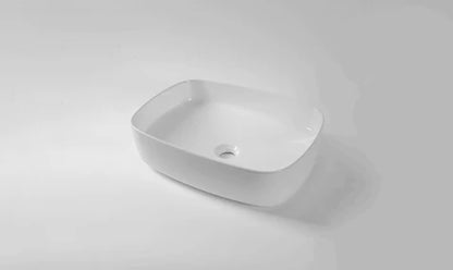 500*370*135mm Gloss White Above Counter Basin