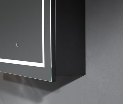 1200mmx750mm Fremantle Shaving Cabinet - Matte Black