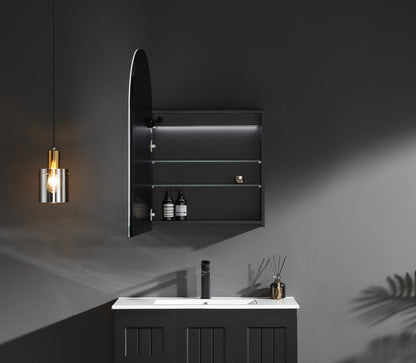 1200mmx750mm Fremantle Shaving Cabinet - Matte Black