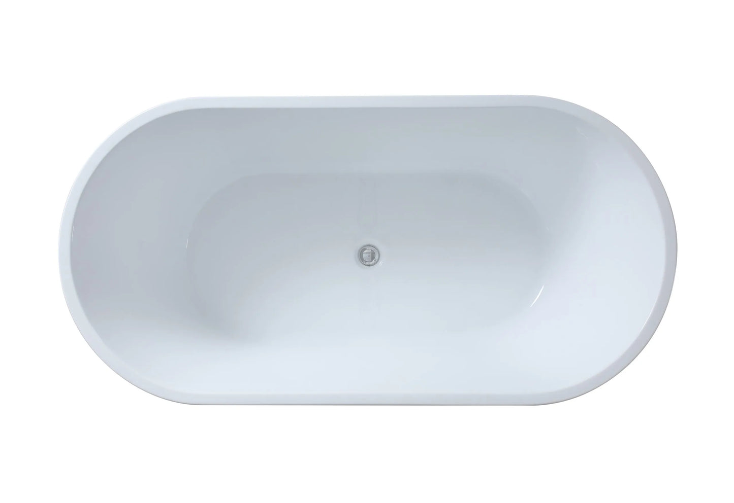 1400mm Freestanding Bathtub - Gloss White