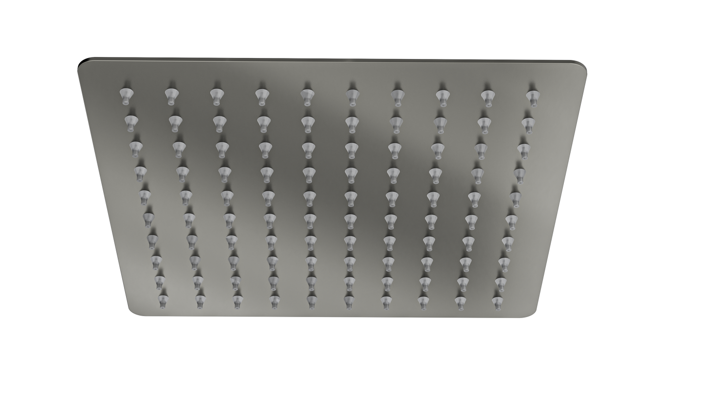 Ocean 200mm Square Shower Head - Gunmetal