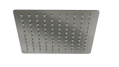 Ocean 200mm Square Shower Head - Gunmetal